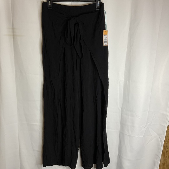 Kona Sol womens black swim coverup pants med 8-10 NWT - Picture 8 of 8